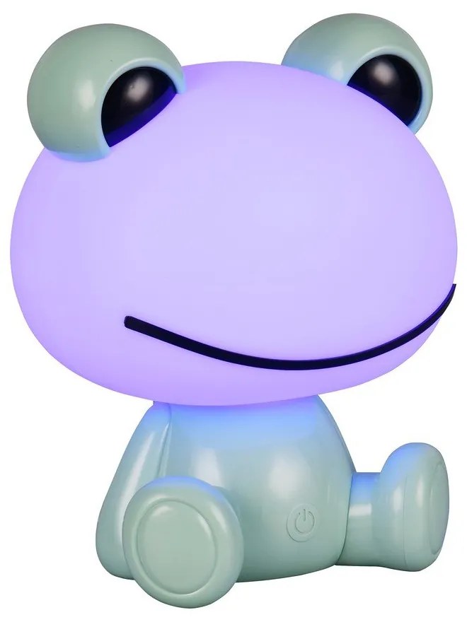 Lustră pentru copii verde LED Hopper – Trio