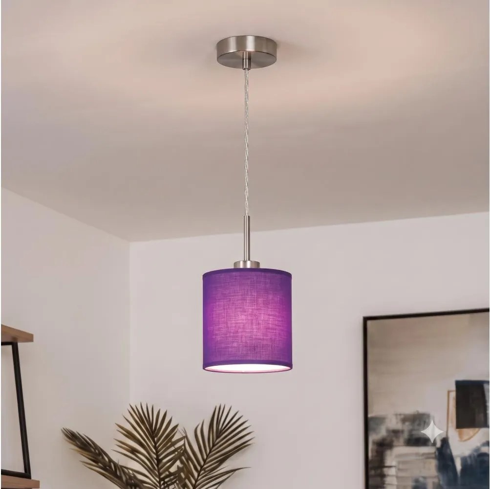 Brilagi - Corp de iluminat LED pe cablu NUBILA 1xE27/60W/230V Ø 14 cm mov