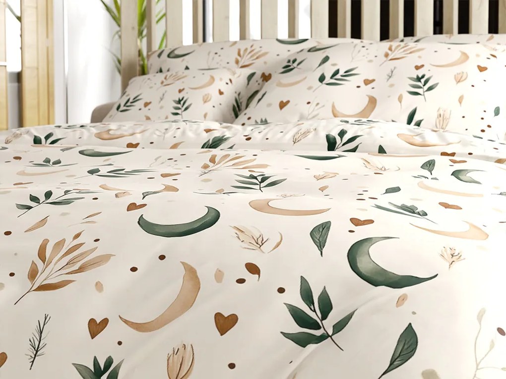 Lenjerie de pat din microfibra BOHO MOON crem Dimensiune lenjerie de pat: 70 x 90 cm | 140 x 220 cm