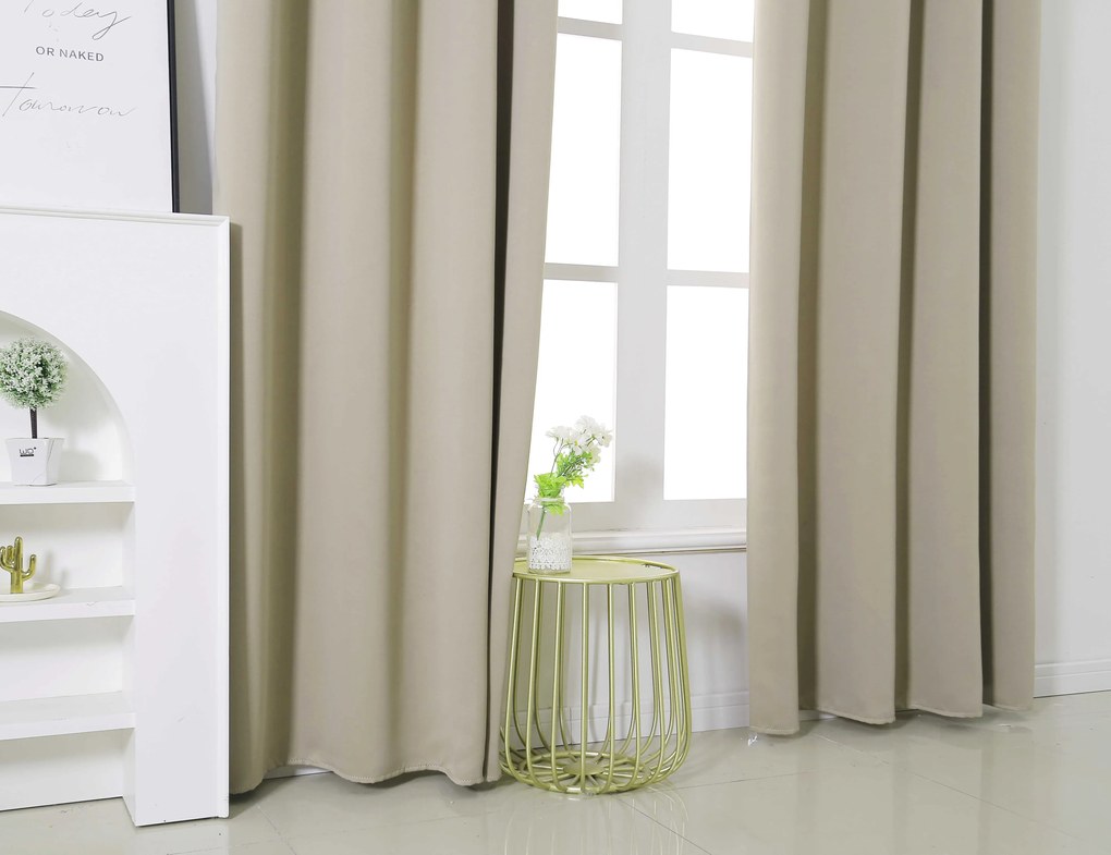 Perdea bej OXFORD 140x250 cm Agatat: Rejansa