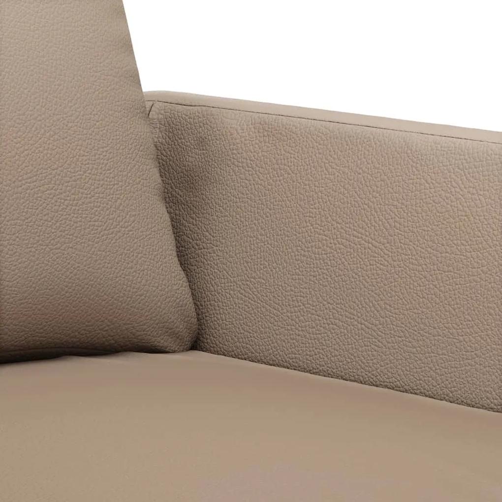 Canapea de o persoana, cappuccino, 60 cm, piele ecologica