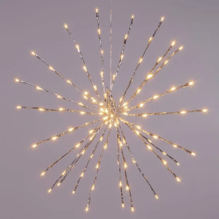 Iluminat de Crăciun 120 LED - ploaie de meteoriți, alb cald