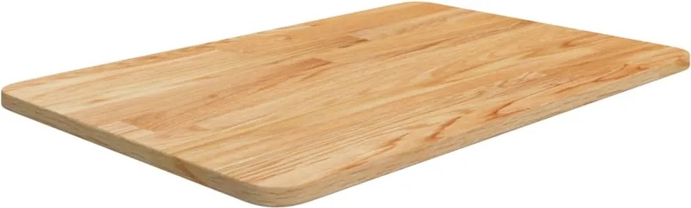 vidaXL Blat de baie, maro deschis, 60x40x1,5 cm, lemn masiv tratat