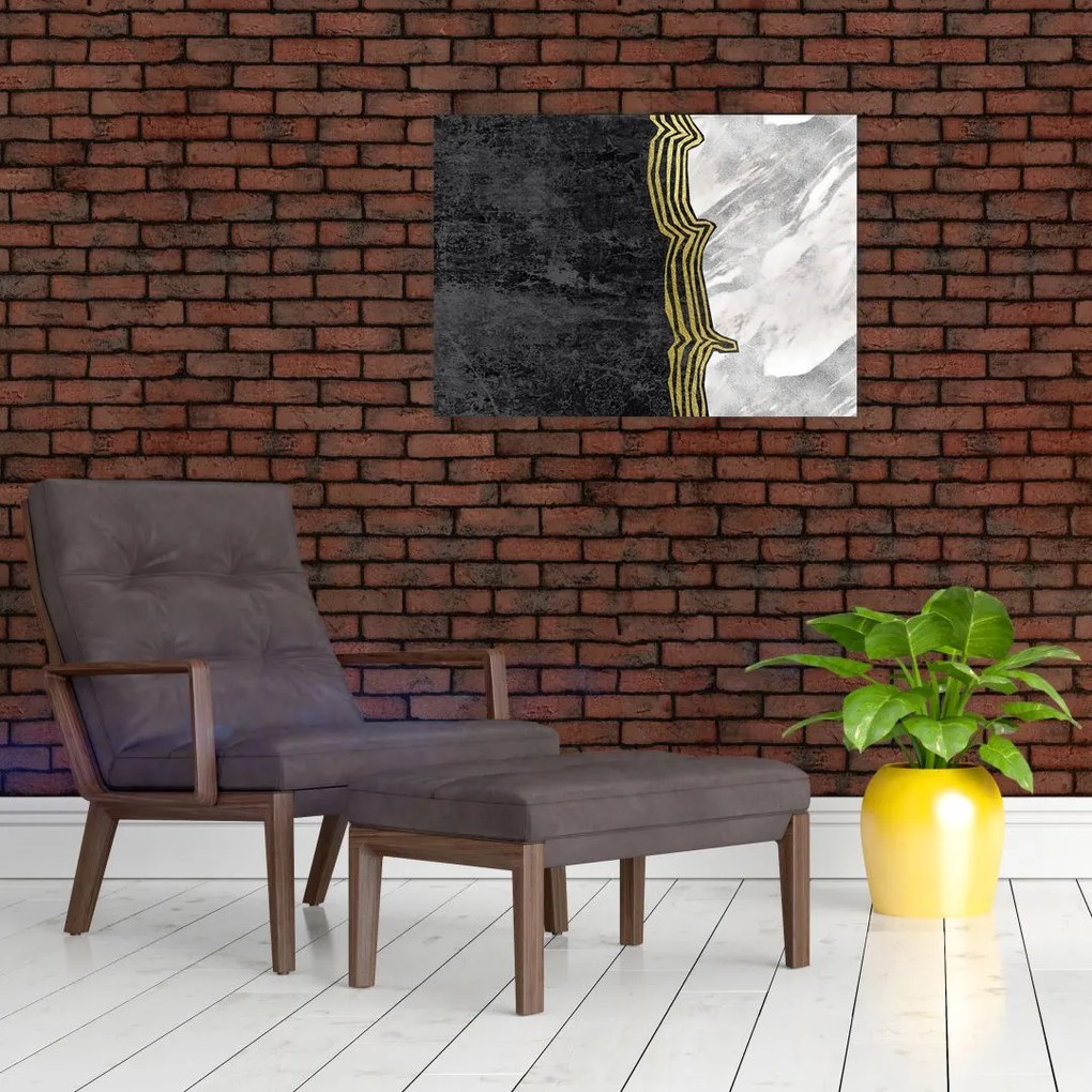 Tablou pe sticlă - Marmură (70x50 cm)