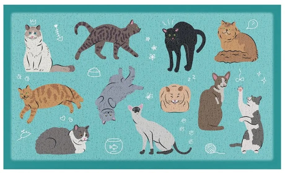 Covoraș de intrare 40x70 cm Cats – Artsy Doormats