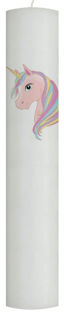 Lumanare Botez Unicorn Roz 4,5 cm, 50 cm
