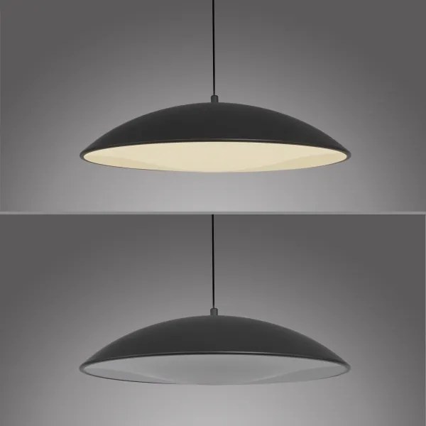 Schöner Wohnen LENTE 14606-18-LED, lustru suspendat pe cablu cu dimmer, LED 17 W, 230 V, Ø 40 cm, negru