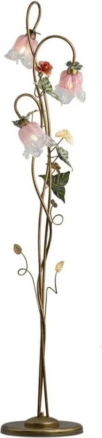BRILAGI - Lampadar KATERINA 3xE14/40W/230V multicolor/bronz/patină