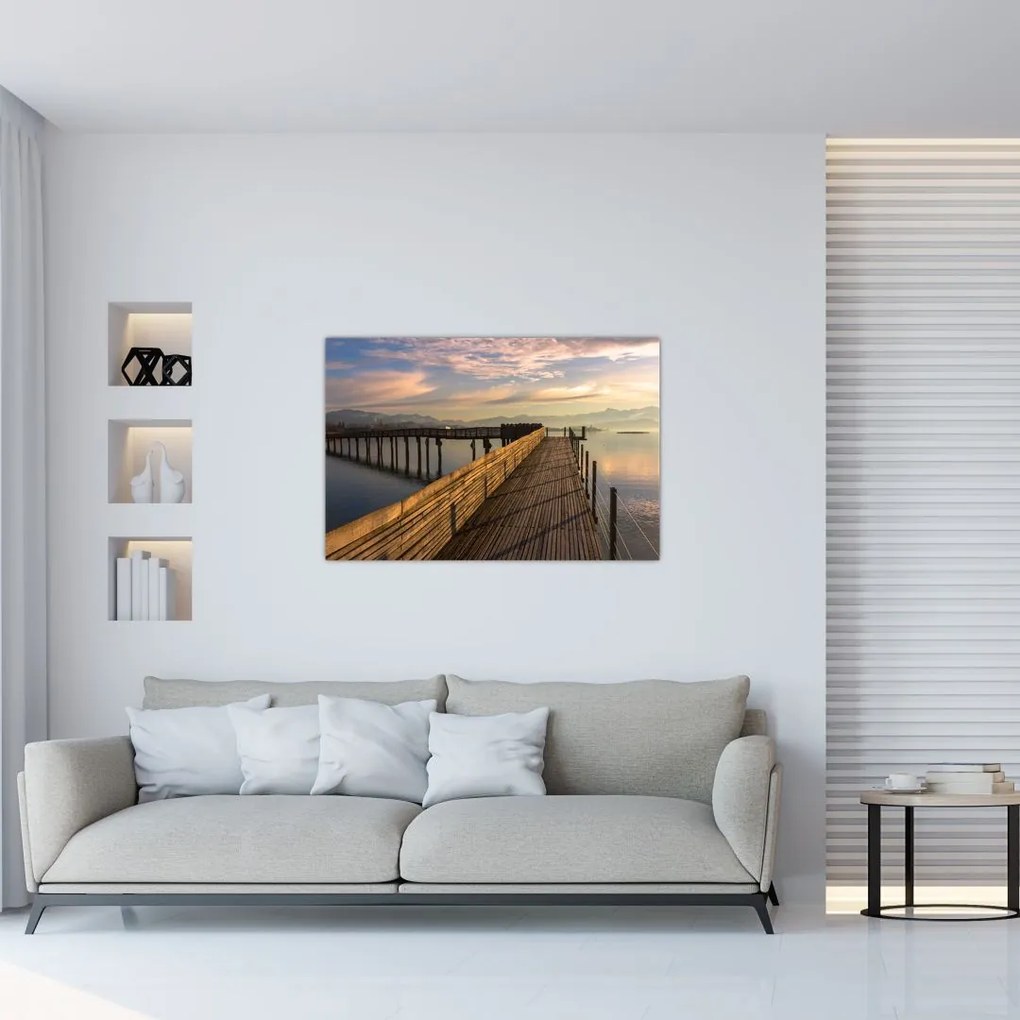 Tablou - e malul lacului Obersee (90x60 cm)