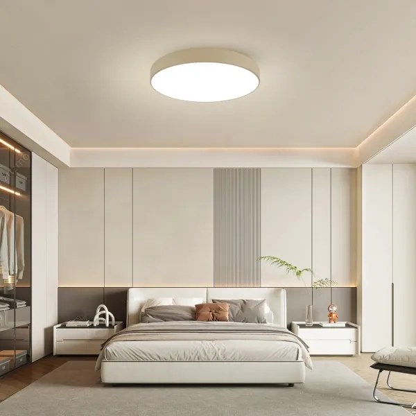 Brilagi-LED Plafonieră LED POOL, 100W, 230V, 3000/4500/6000K, Ø 80 cm, bej