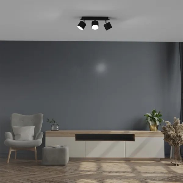 Spot DIXIE 3xGX53/11W/230V negru