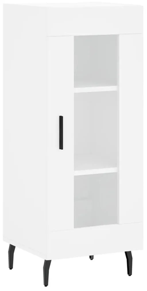 828812 vidaXL Servantă, alb, 34,5x34x90 cm, lemn compozit