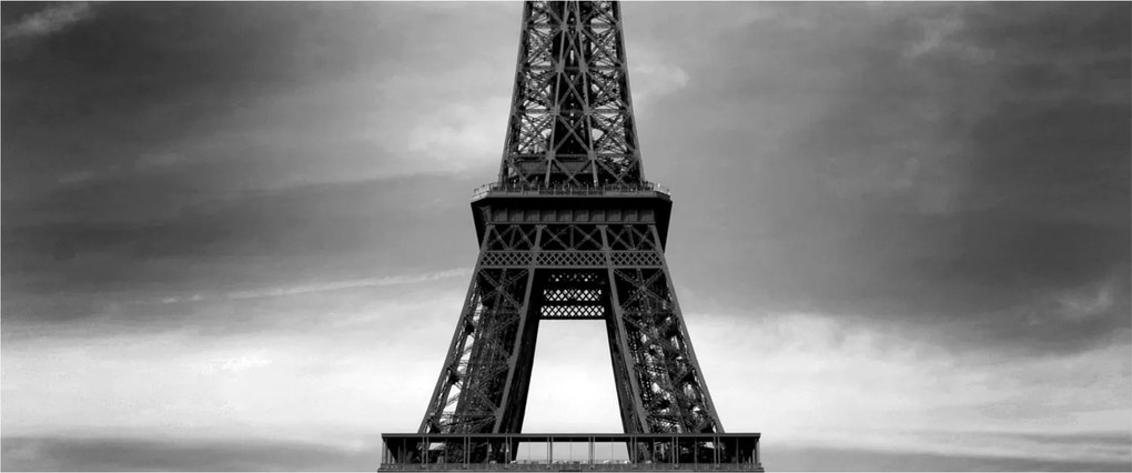 Tablou - Mașină roz în Paris (120x50 cm)