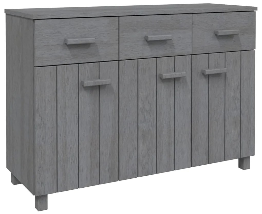 340442 vidaXL Servantă „HAMAR”, gri închis, 113x40x80 cm, lemn masiv pin