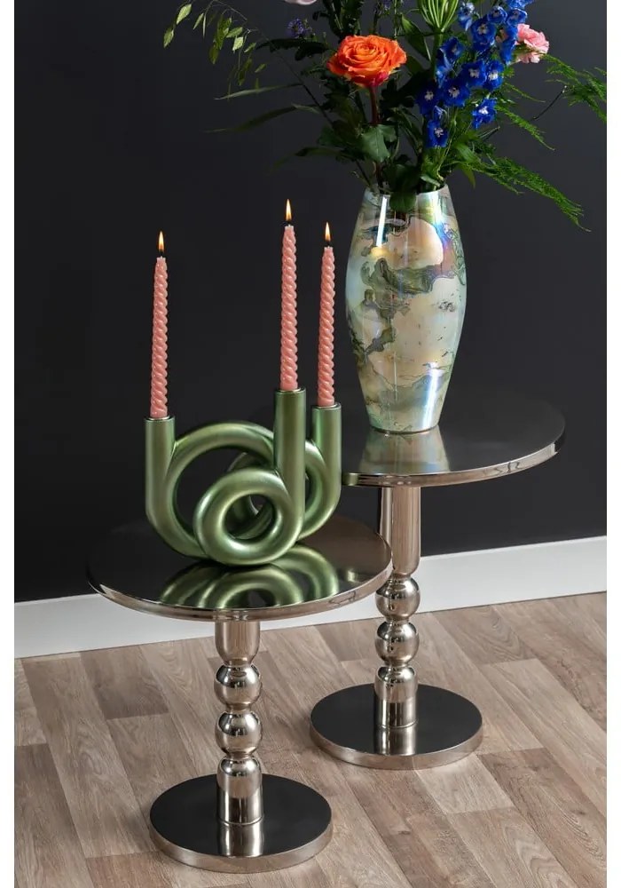 Măsuță auxiliară rotundă din metal ø 44 cm Sheen – Leitmotiv