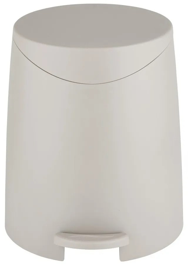 Coș de gunoi taupe cu pedală din plastic 3 l Portes – Allstar