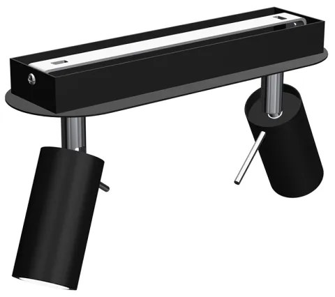 Spot PRESTON 2xGU10/40W/230V negru