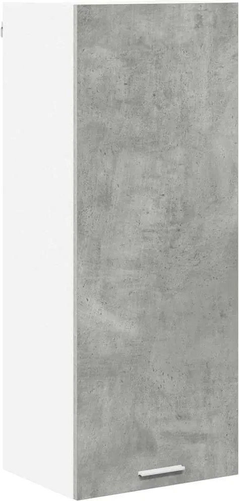 vidaXL Dulap suspendat cu ușă Riga Gri din beton 40 x 31 x 100 cm