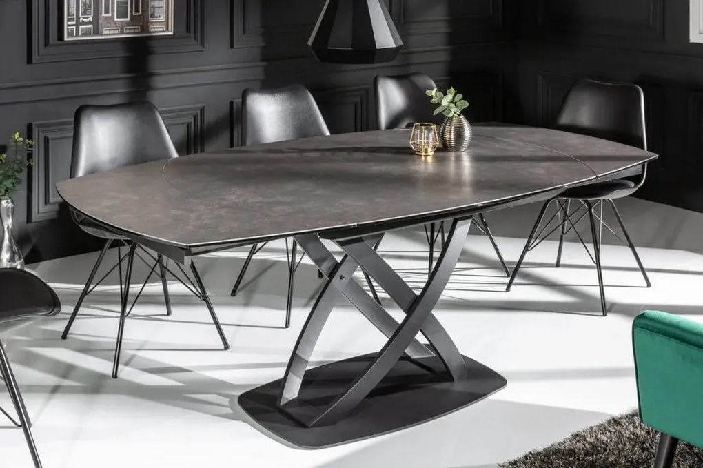 Masa extensibila, Ceramica Antracit, INCEPTUN 130-190cm A-6541398 VC