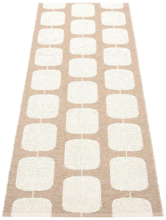 Covor tip traversă pentru interior și exterior bej/crem 70x200 cm Sten Light Nougat – Pappelina