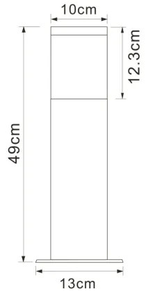 Globo 34019S1 - Lampă exterior LALLI 1xE27/60W/230V IP44