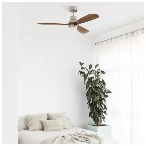 Ventilator LED FARO 33518DC LANTAU LED/15W/230V crom/pin + telecomandă