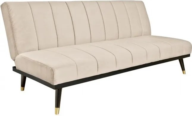 Canapea extensibila retro stil Petit Beaute 180cm, sampanie