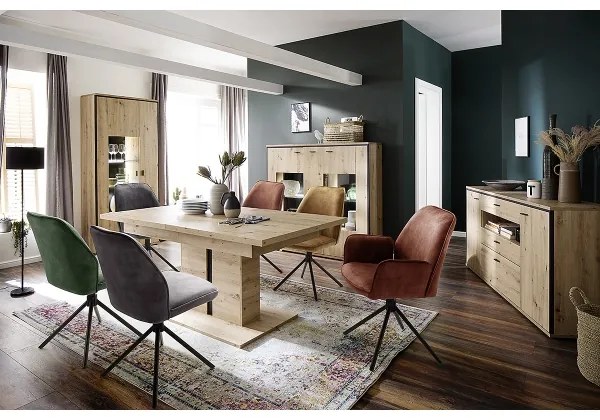 Set de 2 scaune NEXORO pentru dining, roșu