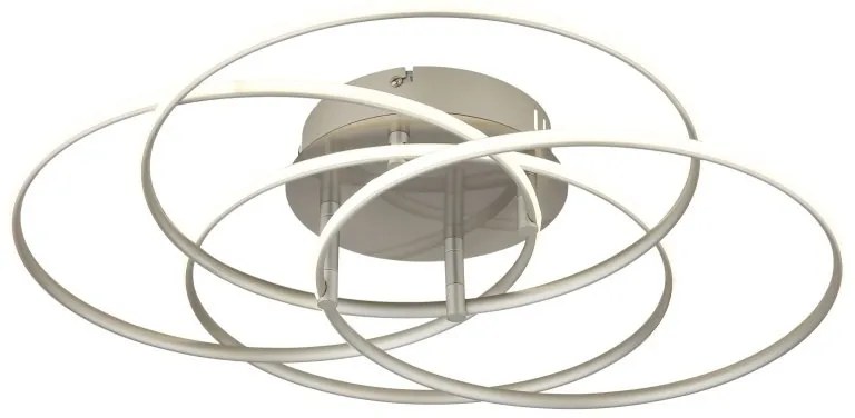 Plafoniera LED rotativa orientabila metal nichel KOMBOS