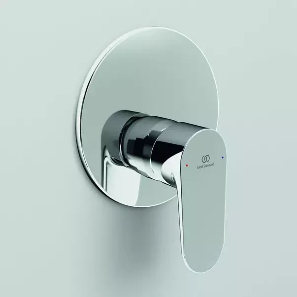 Baterie dus incastrata Ideal Standard Cerafine O crom lucios fara corp ingropat