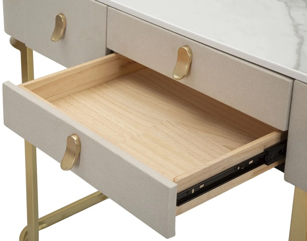 Mauro Ferretti Consola Cu 3 Sertare Beauty cm 100X40X80 | Aosom Romania