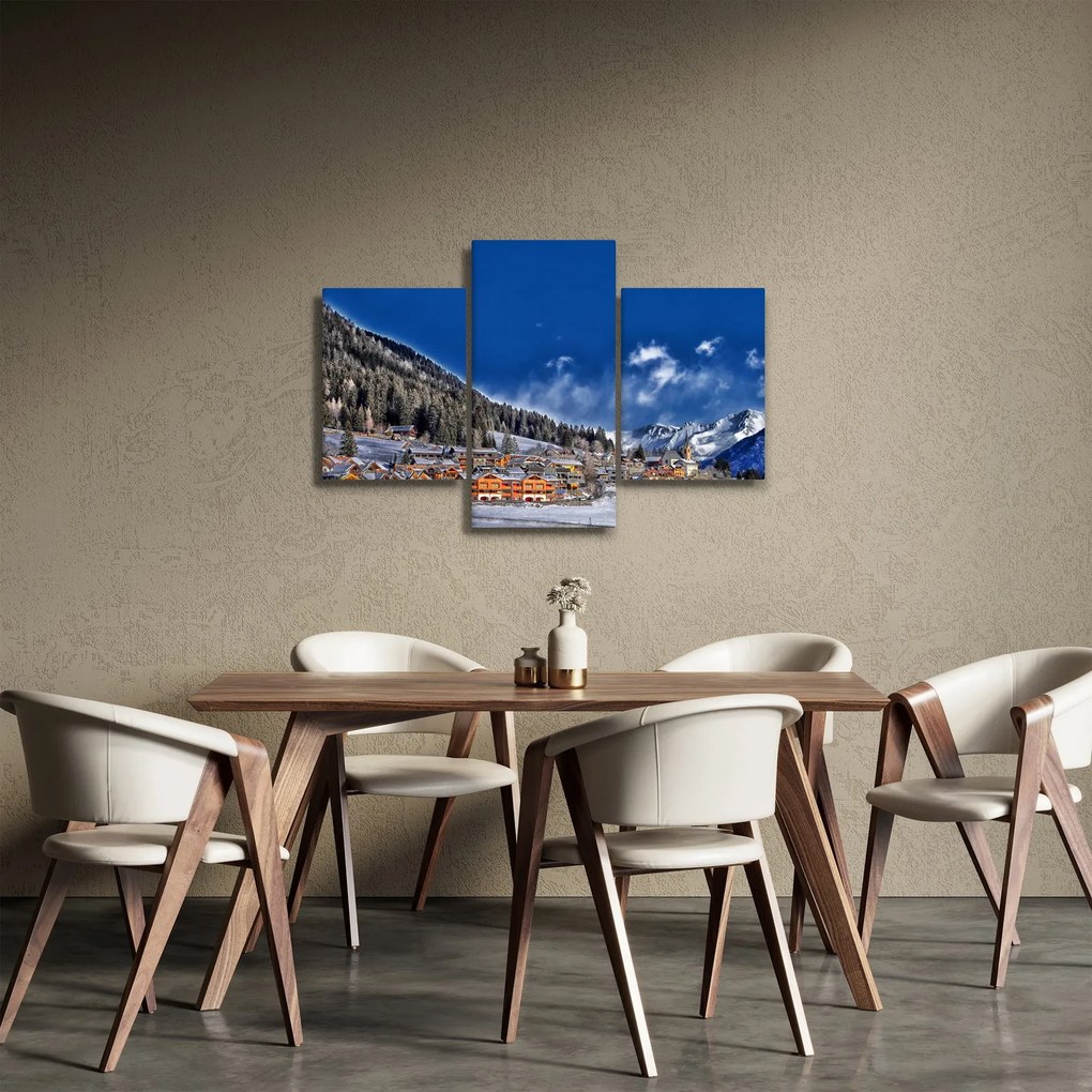 Tablou - Orășel de munte (90x60 cm)