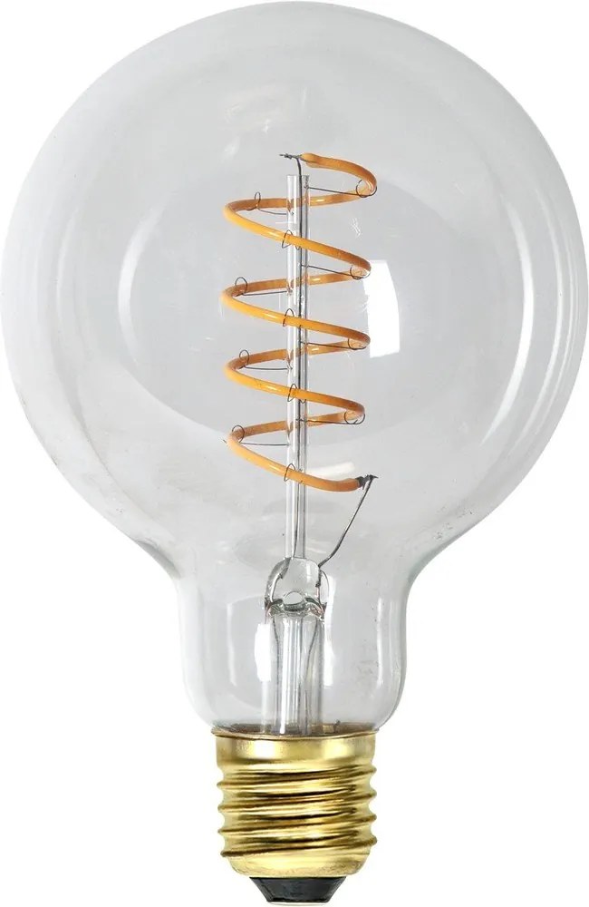 Bec LED/cu filament E27, cu lumină caldă și intensitate reglabilă 4 W Spiral Filament – Star Trading