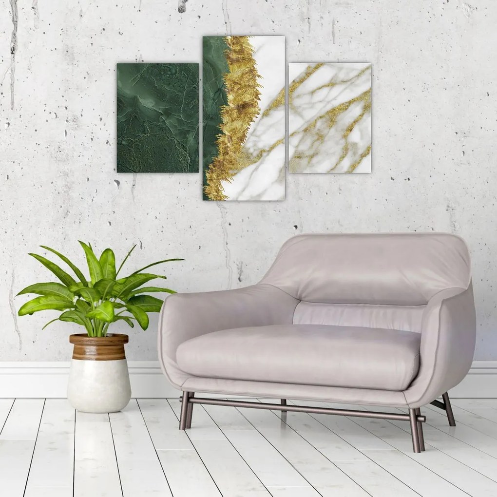 Tablou - Marmură verde N⁰1 (90x60 cm)