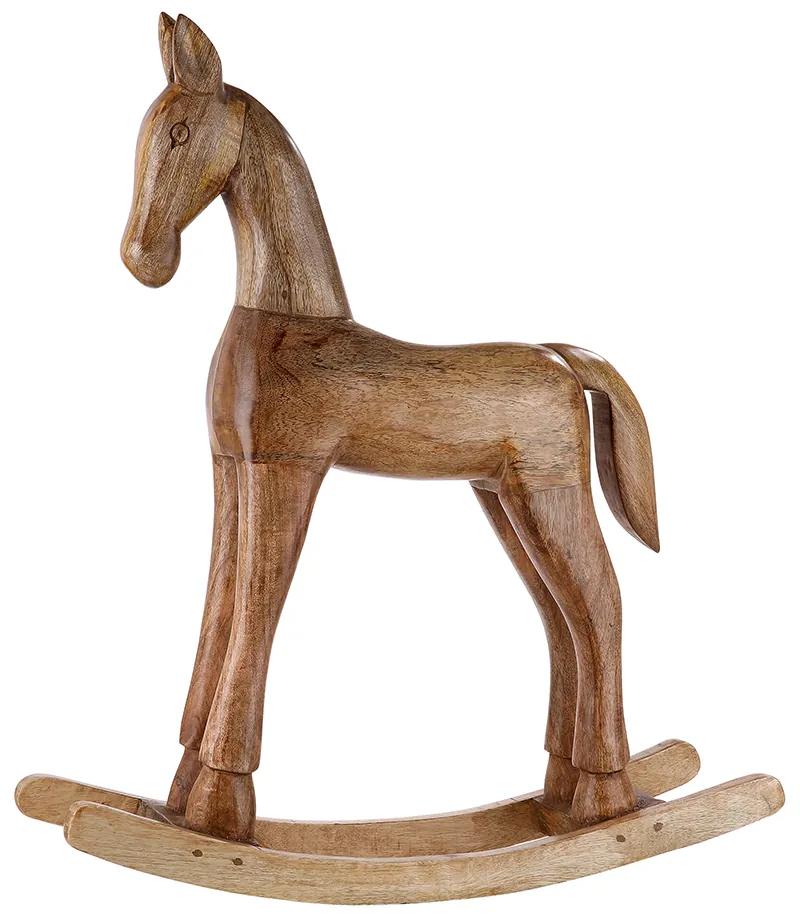 Decoratiune ROCKING HORSE, lemn mango, 54x14.5x60 cm