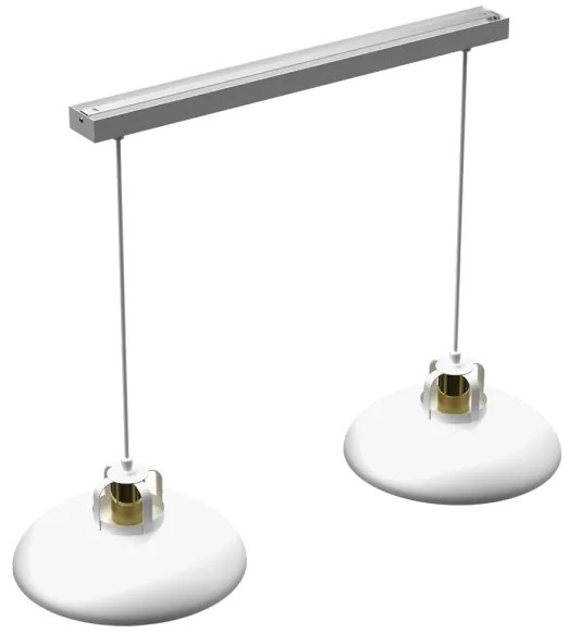 Lustră pe cablu Brilagi FLAMENGO 2xE27/60W/230V alb