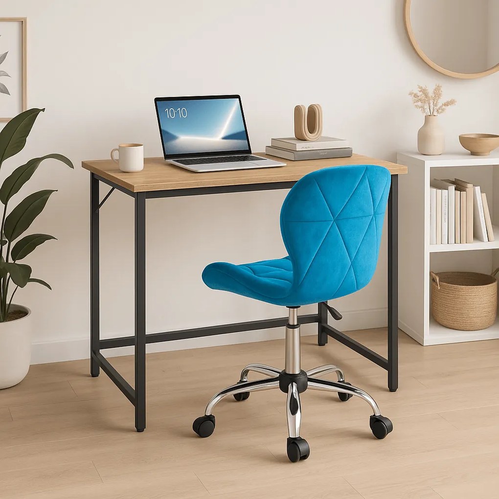 PROMO Craiolescu albastru scaun de birou AVOLA VELVET II. calitate superioara