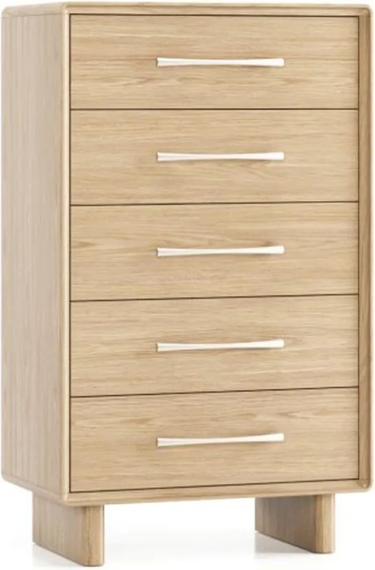 Comodă lemn masiv Cooper, 70 × 42,5 × 117 cm