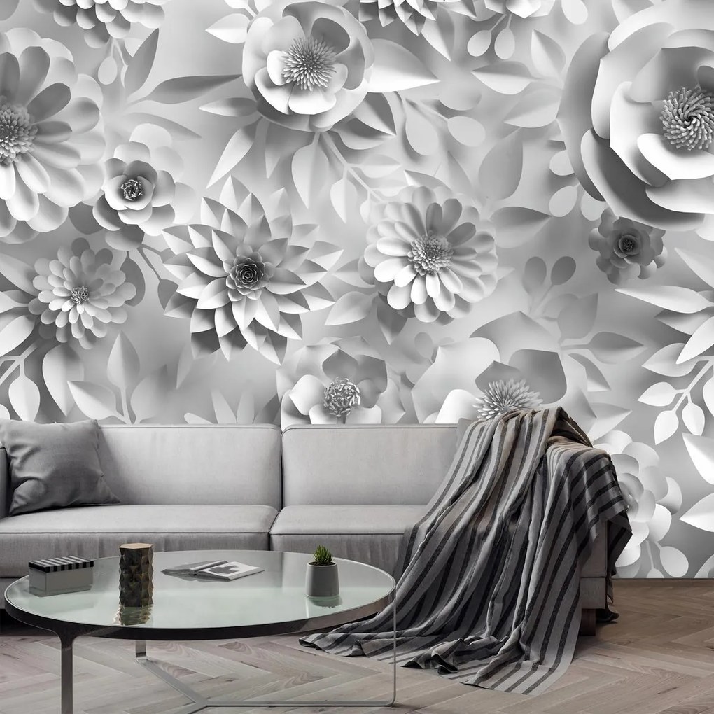 Fototapet - Flori albe (147x102 cm)