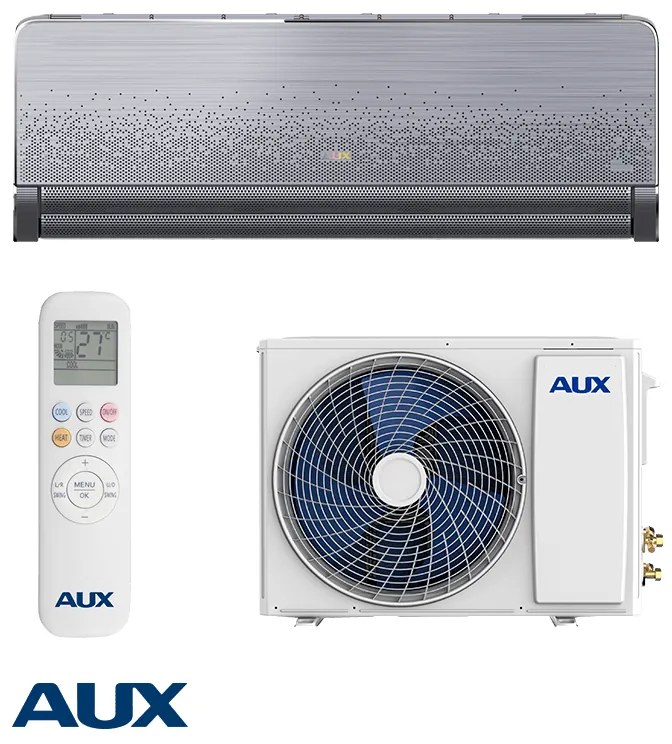 Aparat de aer conditionat inverter AUX C-PRO ASW-H09B6A4/FQA800R3DI-D0, 9 000BTU, 21 m², A+++/A++, R-32, Gri