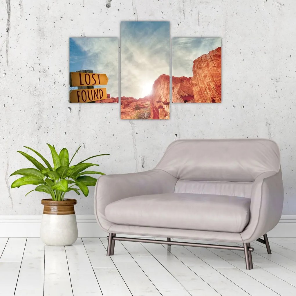 Tablou unui indicator cu inscripție (90x60 cm)