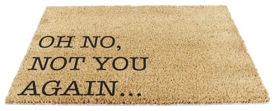 Covoraș de intrare din fibre de nucă de cocos 40x60 cm Oh No Not You Again – Artsy Doormats