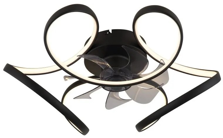 Lustra LED cu ventilator si telecomanda LORIS 03638 GL