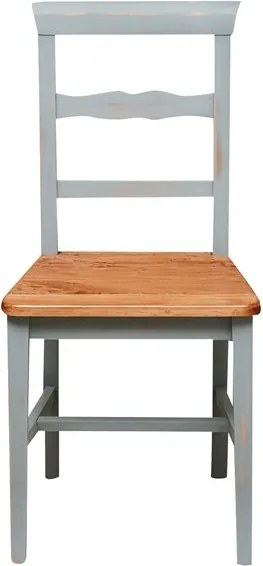 Scaun, L45 43 H92 cm, cu sezut din lemn masiv