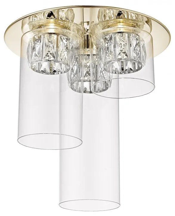 Lustra LED aplicata design modern GEM auriu C0389-03F-F7AC ZL