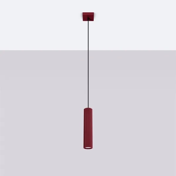 Brilagi - Lustră LED pe cablu CRESTO 1xGU10/10W/230V burgundiu