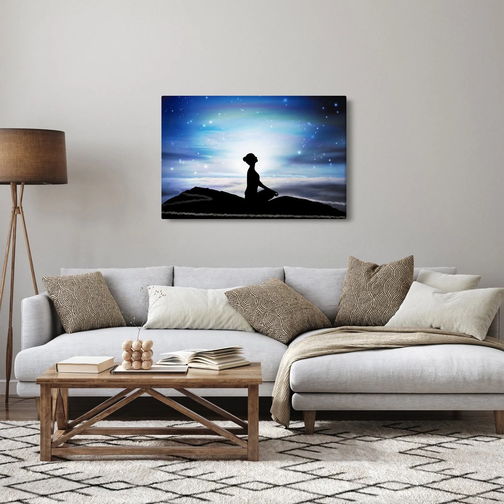 Tablou - Femaia meditând (90x60 cm)