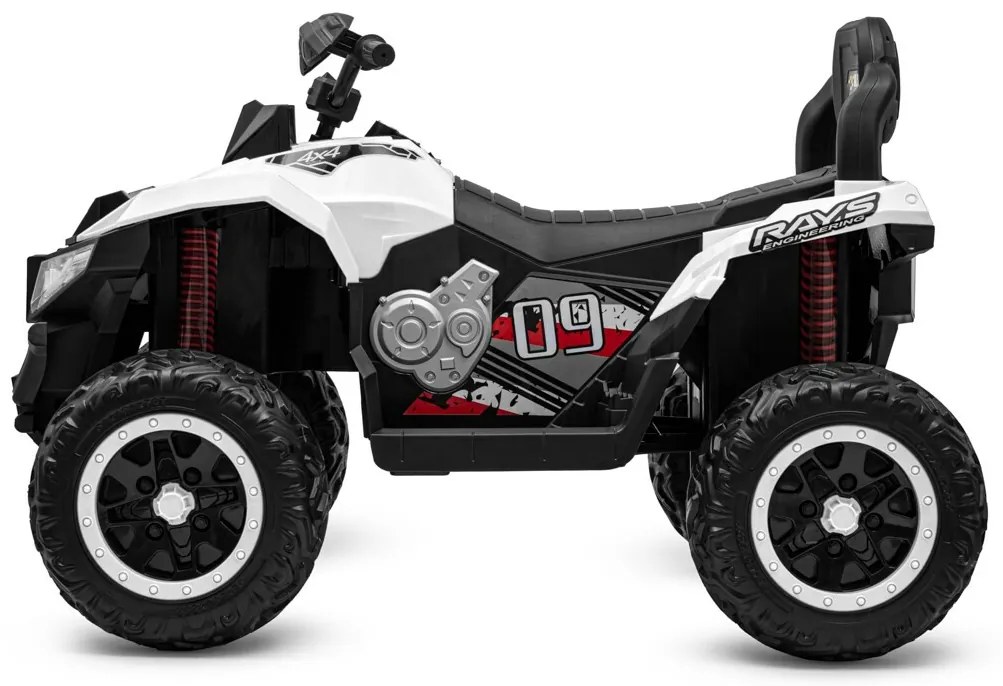 Quad electric Baby Mix Rave 4 x 4, alb