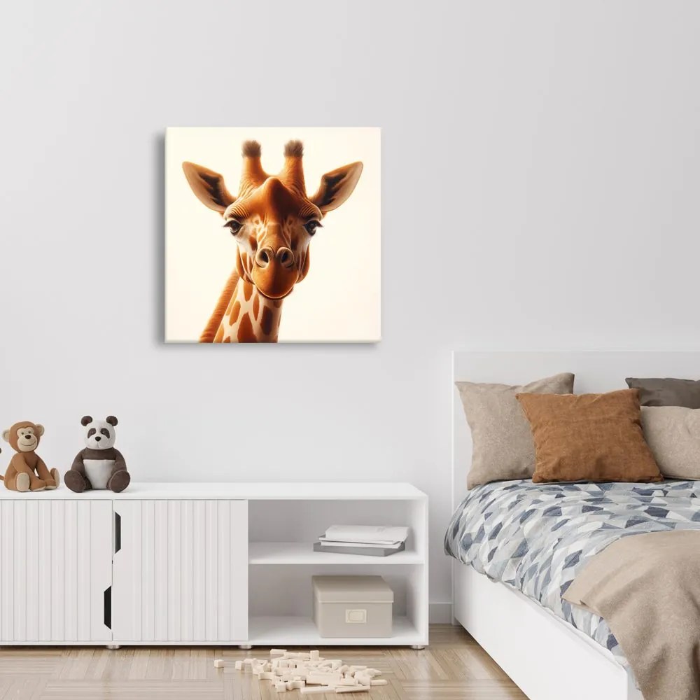 Tablou privire detaliată a girafei