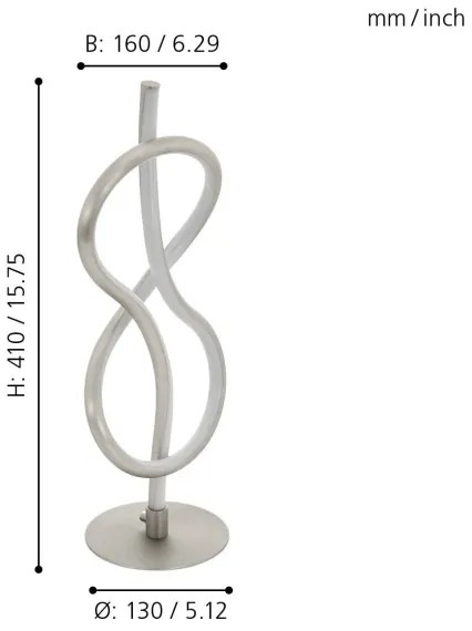 Eglo 97941 - Lampă de birou LED NOVAFELTRIA, 10 W, 230 V